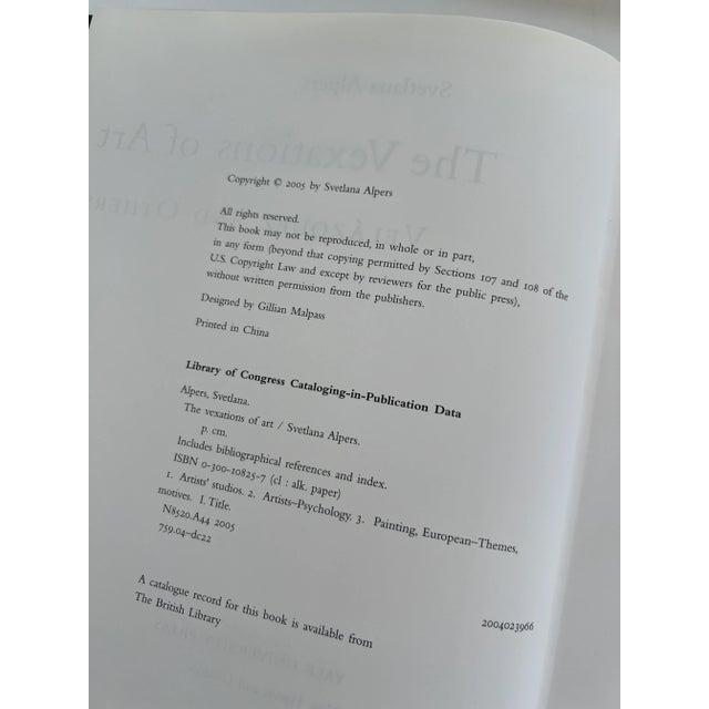 English The Vexations of Art: Velázquez and Others by Svetlana Alpers. & Velazquez by John Brown Books For Sale - Image 3 of 12