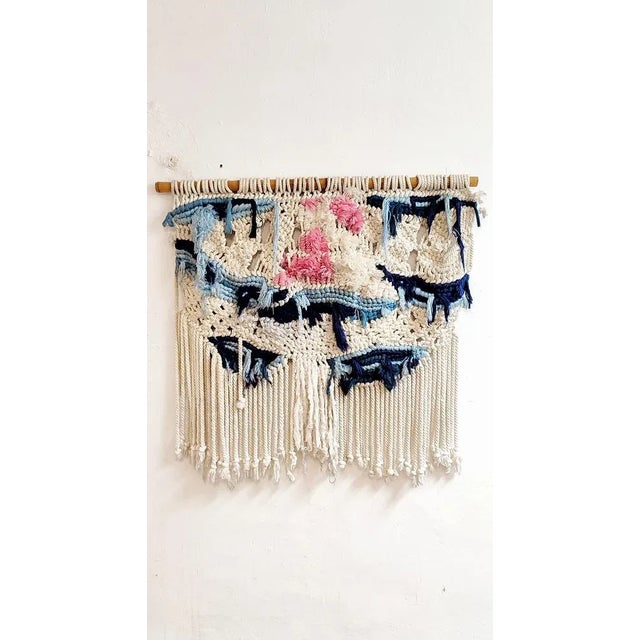 Vintage Spanish Macrame Wall Decor, 1970s. For Sale - Image 10 of 11