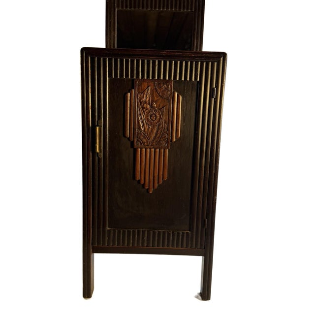 Art Deco Petite Chinese Art Deco Night Table From 1920's Shanghai For Sale - Image 3 of 14