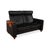 Modern Arion 2-Seater Sofa in Black Leather from Stressless For Sale - Image 3 of 15