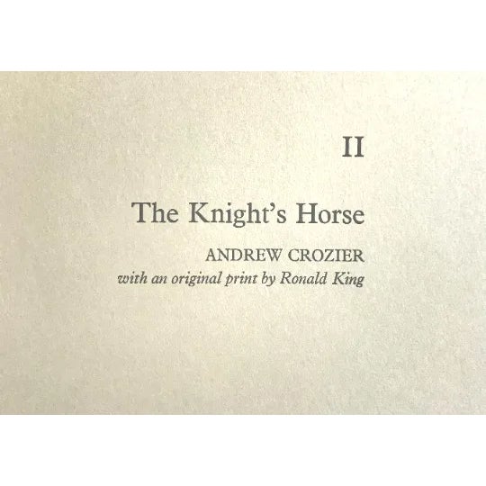 Contemporary Ronald King Screenprint the Knight’s Horse Signed & Numbered 1978 For Sale - Image 3 of 4