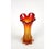 Orange Mid-Century Red and Orange Murano Glass Vase, 1960s-1970s For Sale - Image 8 of 16