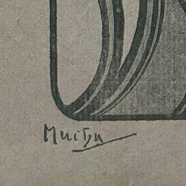 Late 19th Century Alphonse Mucha, Cover for l'Estampe Moderne, May 1898, Lithograph For Sale - Image 5 of 9