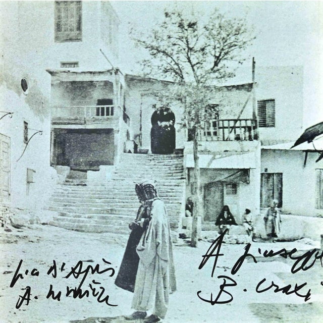 Bettino Craxi, Tunisian View, Original Photolithograph, 1990s For Sale