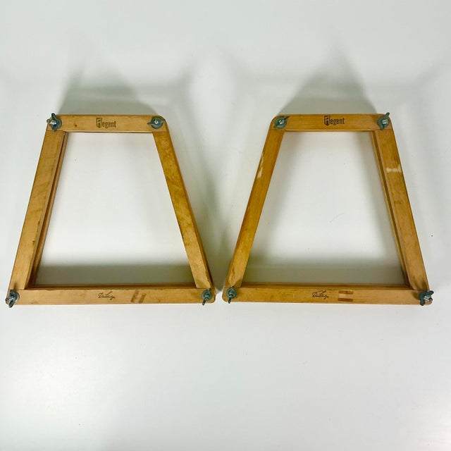 Early 20th C. Vintage Americana Sports Don Budge Regent Wood Tennis Racket Press - A Pair. For Sale - Image 4 of 10