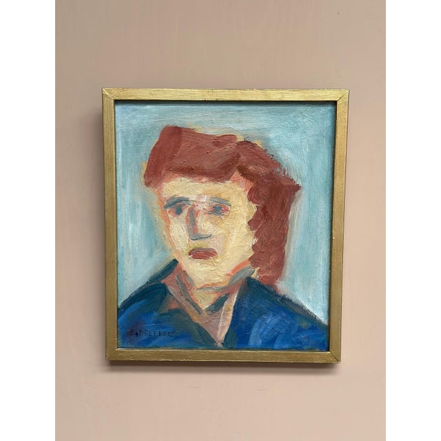 Bengt Delefors, Portrait, 1950s, Oil Painting on Canvas, Framed For Sale - Image 6 of 18