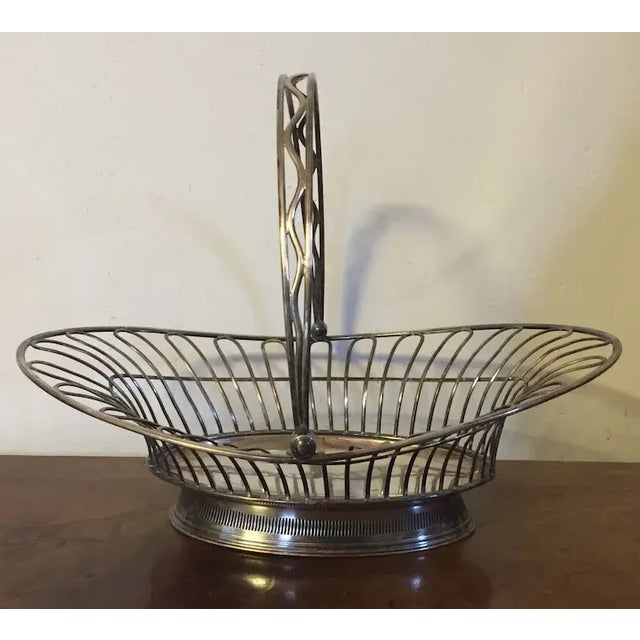 Copper Antique Late 18th Century English George III Old Sheffield Silver Bread Basket For Sale - Image 8 of 13