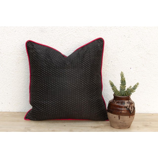 Woven in Gujarat, western India, from antique Mashru, the traditional silk-warp, cotton-weft cloth prized for its lustrous...