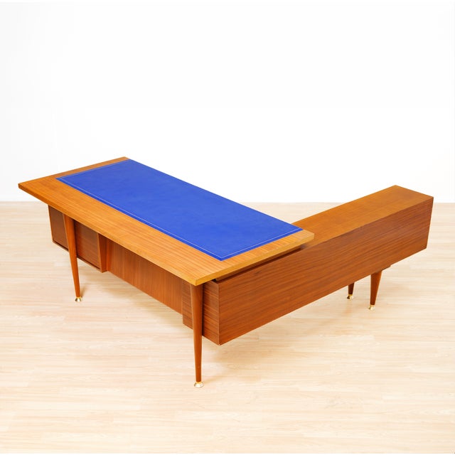 Mid Century Teak Executive Desk With Floating Return, England, 1960s For Sale - Image 18 of 18