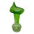 Green Jack in the Pulpit Vase - 8" Hand Blown Glass For Sale