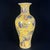 Yellow Monumental Vintage Chinese Yellow Ground Famille Rose "Dragon & Phoenix" Vase For Sale - Image 8 of 10
