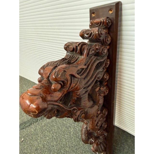 Hand Carved Dragon Sculpture For Sale - Image 9 of 11
