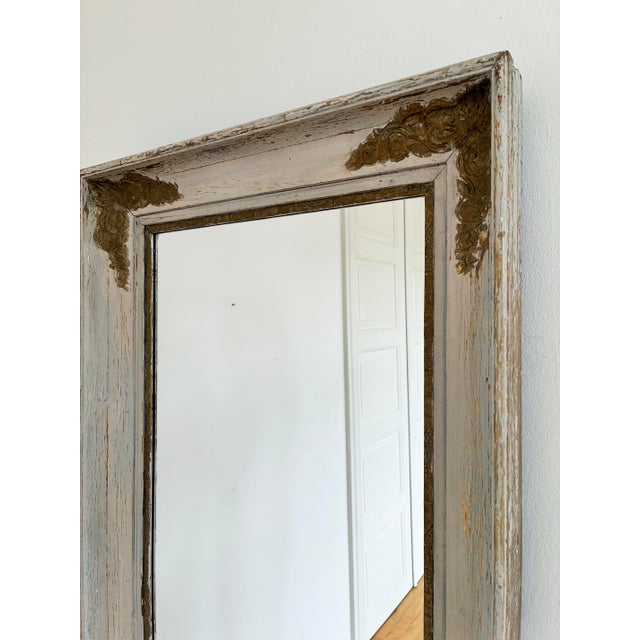 Antique Napoleon III Giltwood French Wall Mirror, 19th Century For Sale - Image 4 of 9