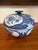 Ceramic Maitland Smith Large Chinoiserie Blue & White Porcelain Centerpiece Bowl With Lid For Sale - Image 7 of 10