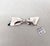 Napier Vintage C1976 Signed Napier Rhodium Plated Wavy Bow Brooch For Sale - Image 4 of 8