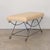 Panoplie Iron Loop Bench, Yellow Linen For Sale In Los Angeles - Image 6 of 14