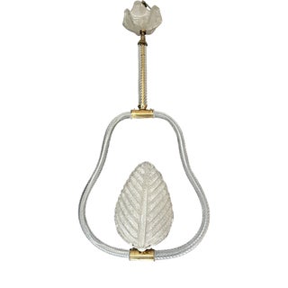 Hanging Light in Murano Glass by Barovier and Toso For Sale