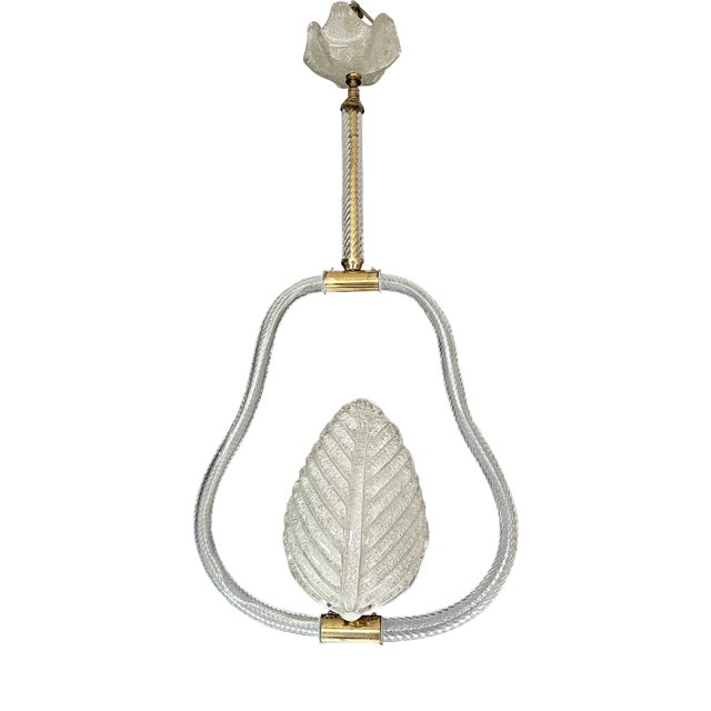 Hanging Light in Murano Glass by Barovier and Toso For Sale