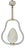 Hanging Light in Murano Glass by Barovier and Toso For Sale