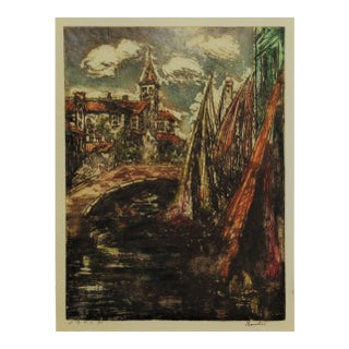 David Rosenthal, Village in France, 1927 For Sale