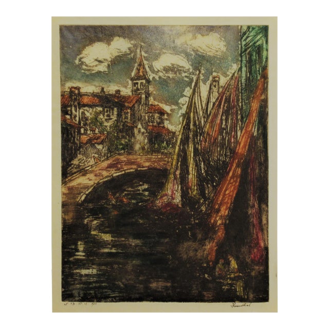 David Rosenthal, Village in France, 1927 For Sale