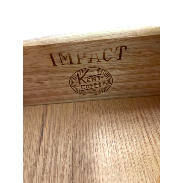 1970s Pair of Mid-Century Modern Kent Coffey Impact Collection End Tables With Drawer and Shelf For Sale - Image 9 of 9