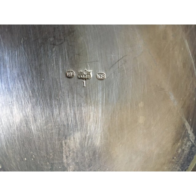 Silver-Plated Brass Sugar Bowls & Tray, 1960s, Set of 3 For Sale - Image 13 of 17