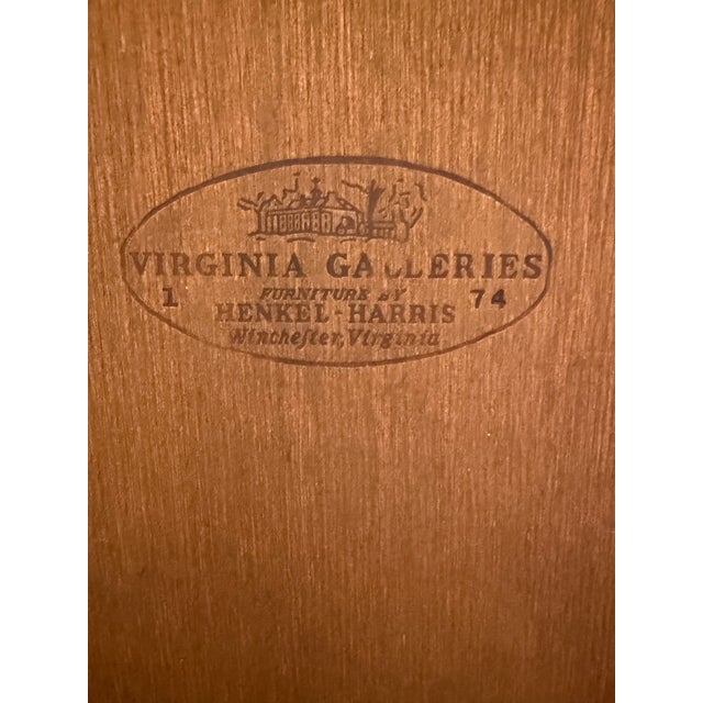 Late 20th Century Late 20th Century Henkel Harris Mahogany Mirror Pair-Virginia Galleries-50''-Traditional Wall-Wood For Sale - Image 5 of 13