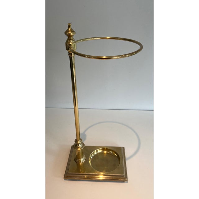 1970s Neoclassical style brass umbrella stand For Sale - Image 12 of 12