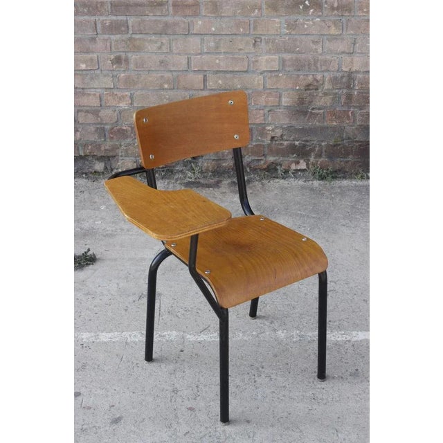 1950s School Desk Chair by Jacques Hitier for Mobilor, France, 1950s For Sale - Image 5 of 9