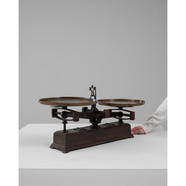 French 19th Century French Iron & Brass Scale For Sale - Image 3 of 18