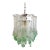 1970s Italian Seafoam Green Toni Zuccheri for Murano Chandelier For Sale