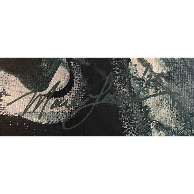 Contemporary 2025 "029-25" Abstract Expressionist Sage & Parchment Painting by Mark Lewis For Sale - Image 3 of 5