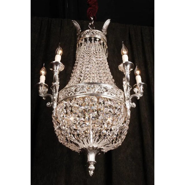 20th Century Biedermeier Basket Chandelier For Sale - Image 3 of 10