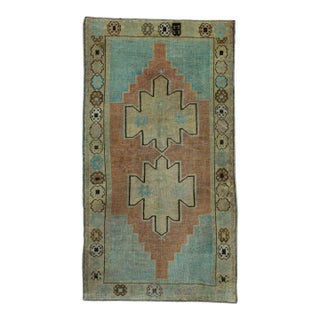 Turkish Vintage Rug 4' x 7'5" #20684 For Sale