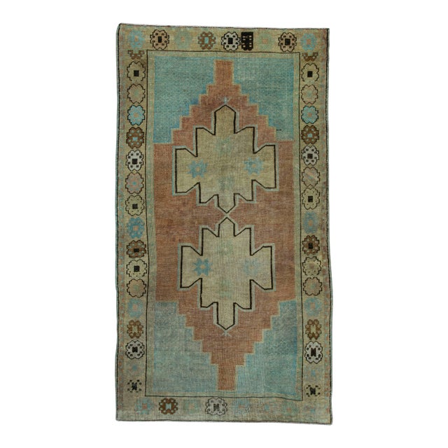 Turkish Vintage Rug 4' x 7'5" #20684 For Sale