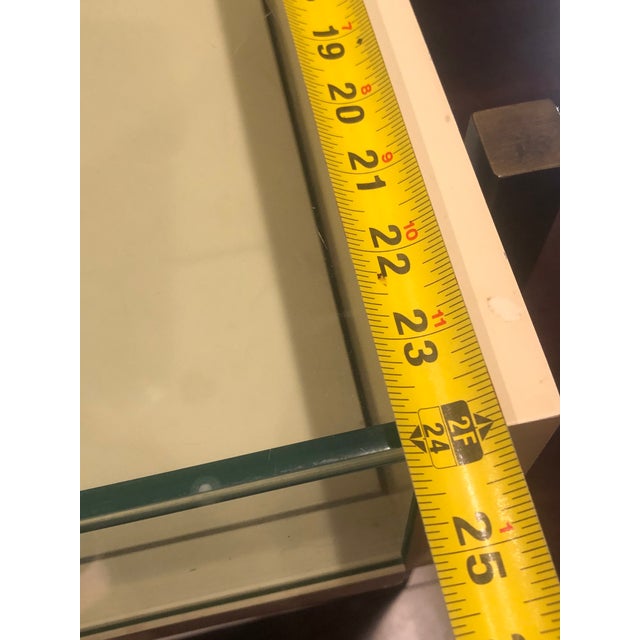 Karl Springer Vintage Contemporary Brass & Glass Jewel Showcase For Sale - Image 4 of 9