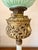 Antique Bradley & Hubbard Banquet Brass & Onyx Parlor Lamp, Electrified W/ Painted Globe For Sale In Cleveland - Image 6 of 18