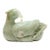 Early 20th Century Substantial Large Chinese Celadon Jade Mandarin Duck Figure, Republic Period For Sale