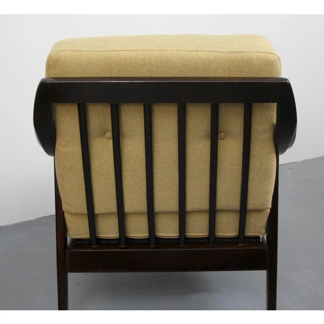 1950s Armchair with Yellow Cushions, 1950s For Sale - Image 5 of 17