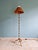 Mid-Century Modern Brass Floor Lamp with Rattan Lampshade, 1950s For Sale - Image 9 of 18