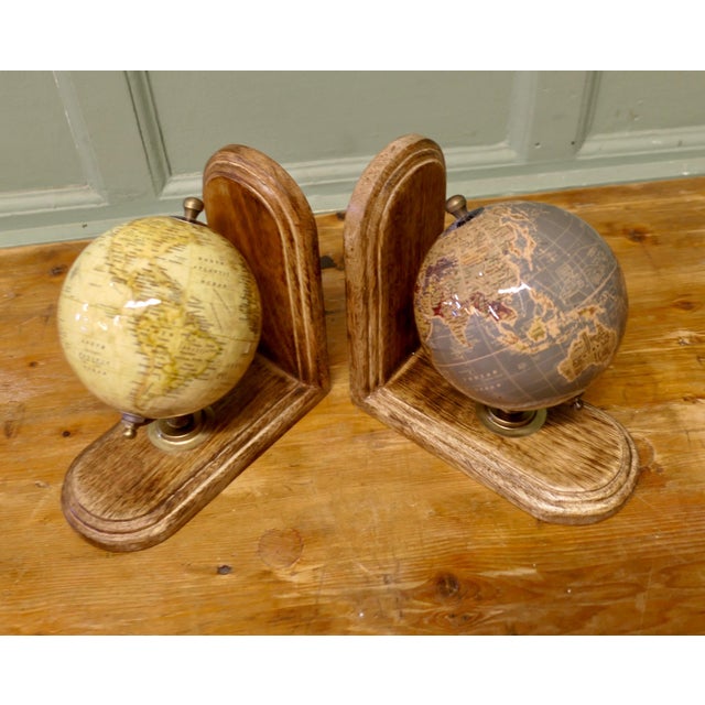 1980s Vintage Geography Student Bookends, 1980, Set of 2 For Sale - Image 5 of 7