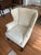 Textile Queen Anne Crewel Embroidered Wingback Armchair For Sale - Image 7 of 9