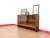 Mid Century Modern Vintage Teak Bookcase Glass Door Display Cabinet For Sale - Image 4 of 9