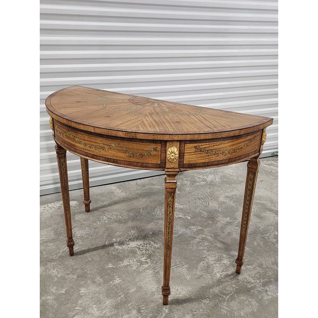 Vintage Maitland-Smith Adam Style Console Table For Sale In New York - Image 6 of 12