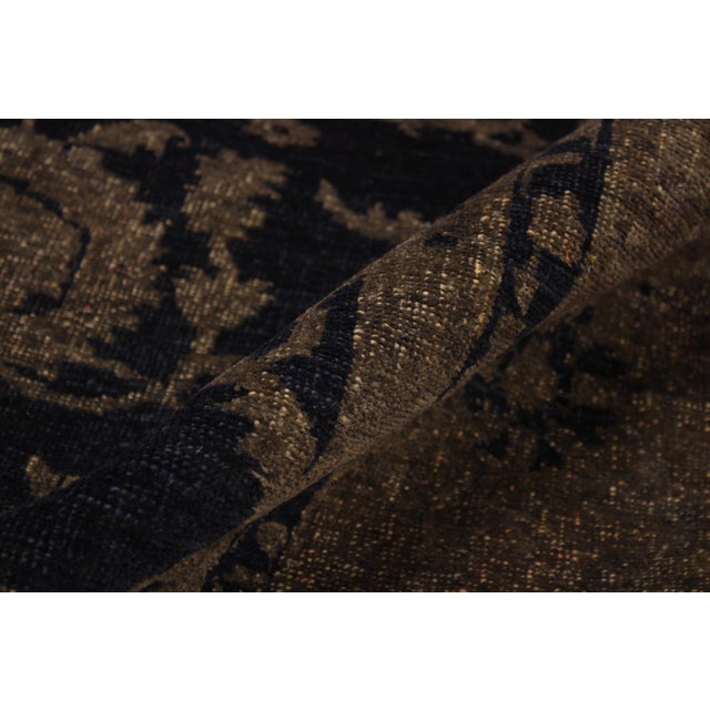 Blue Boho Chic Blue/Brown Wool Rug - 8'5'' X 11'11'' For Sale - Image 8 of 10