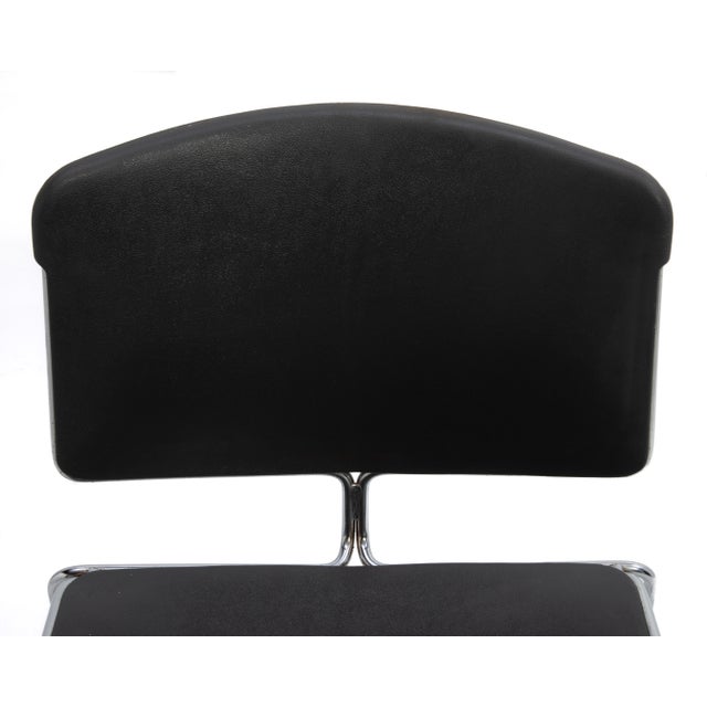 Steelcase Black Max Stacker Stacking a Set of 25 Chairs Plus Original Dolly For Sale In Philadelphia - Image 6 of 13