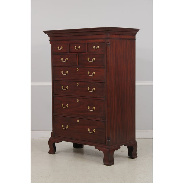 Henkel Harris Henkel Harris Mahogany no.175 New Market Chest For Sale - Image 4 of 18