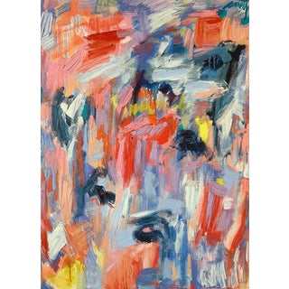 "Together" Contemporary Abstract Expressionist Oil Painting by Monica Shulman For Sale