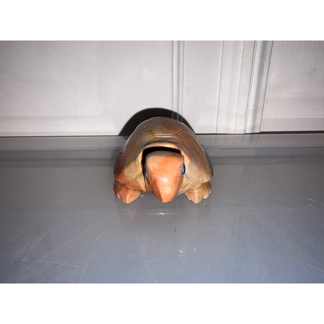 Carved marble turtle 7.5 cm long 5 cm wide 3.5 cm high